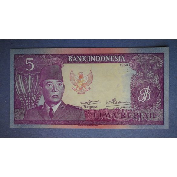 Indonezia 5 Rupiah 1960 F+