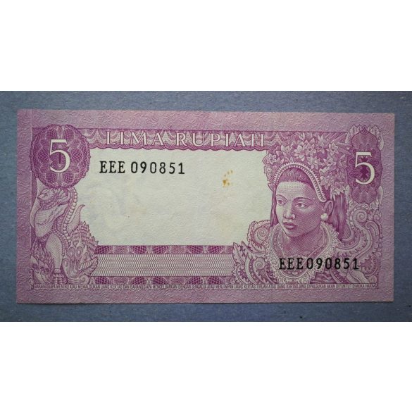 Indonezia 5 Rupiah 1960 F+