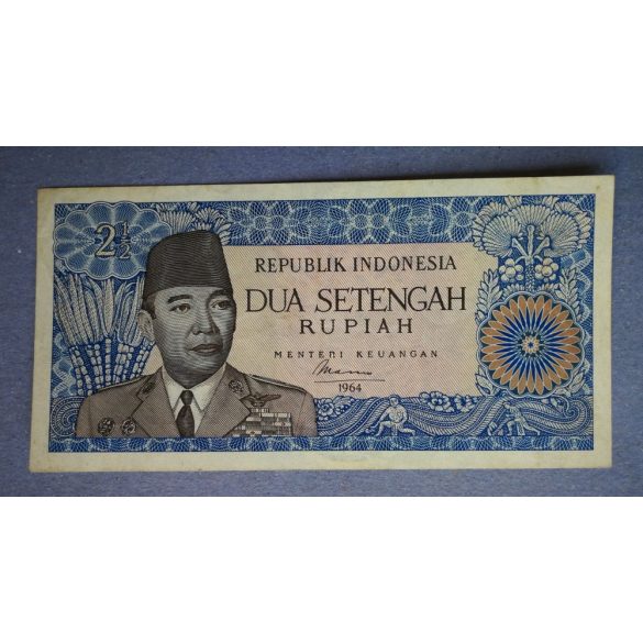 Indonézia 2,5 Rupiah 1964  VF