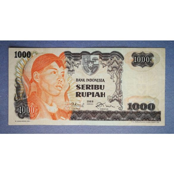 Indonézia 1000 Rupiah 1968 F