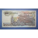 Indonézia 1000 Rupiah 1968 F