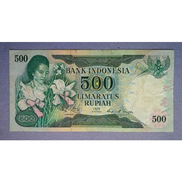 Indonézia 500 Rupiah 1977 F