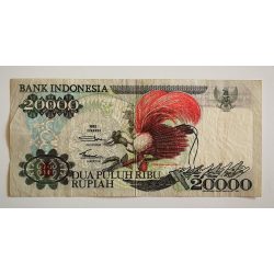 Indonesia 20000 Rupiah 1992 F