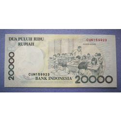 Indonesia 20000 Rupiah 1998/2001 UNC