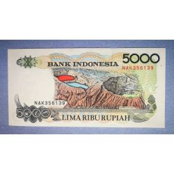 Indonesia 5000 Rupiah 1992/2001 aUNC+