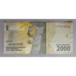 Indonesia 2000 Rupiah 2016 Unc