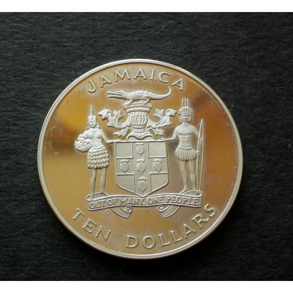 Jamaica 10 Dollars 1984 Silver PP, Commemorative coin