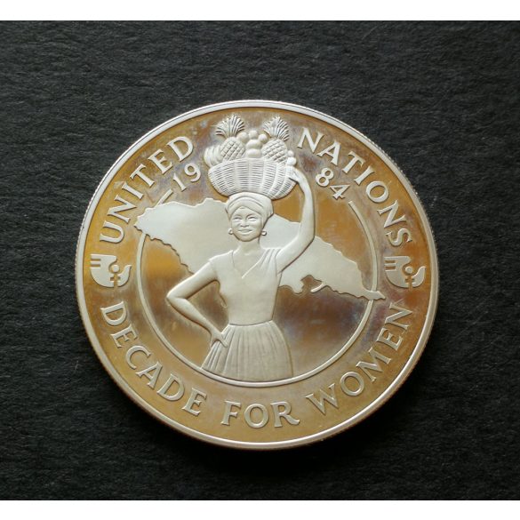 Jamaica 10 Dollars 1984 Silver PP, Commemorative coin
