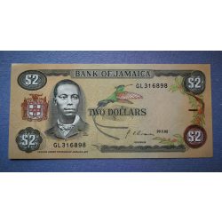Jamaica 1992 2 Dollars UNC-