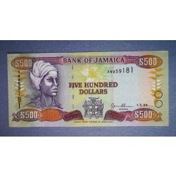 Jamaica 1994 500 Dollars XF+