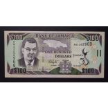 Jamaica 100 Dollars 2012 UNC