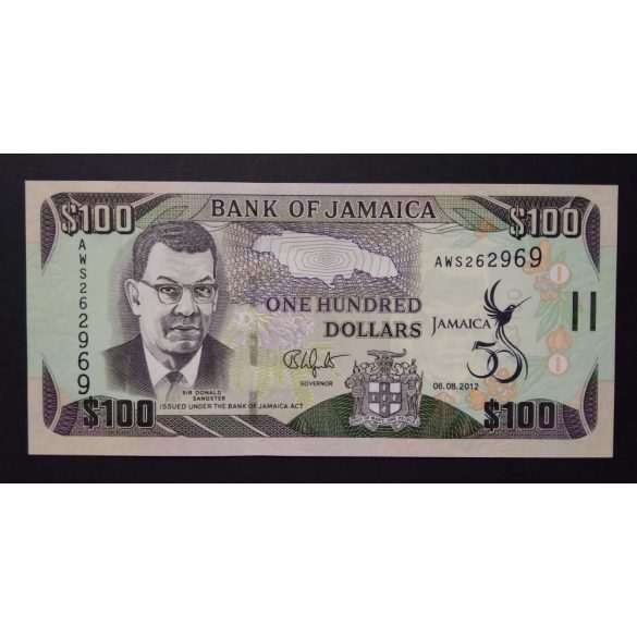 Jamaica 100 Dollars 2012 UNC