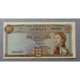 Jersey 10 Shillings 1963 F+