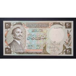 Jordánia 20 Dinar 1987 Unc 