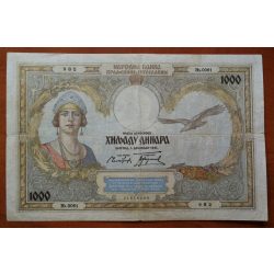 Jugoszlávia 1000 Dinara 1931 VF