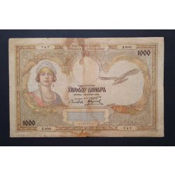 Jugoszlávia 1000 Dinara 1931 F-