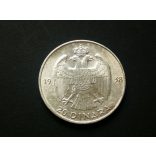 Yugoslavia 20 Dinara 1938 9 g silver