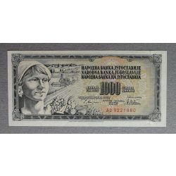 Yugoslavia 1000 Dinara 1978 Unc