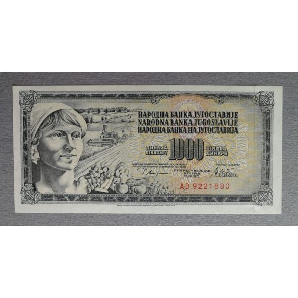 Jugoszlávia 1000 Dinara 1978 Unc