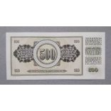 Yugoslavia 500 Dinara 1978 Unc