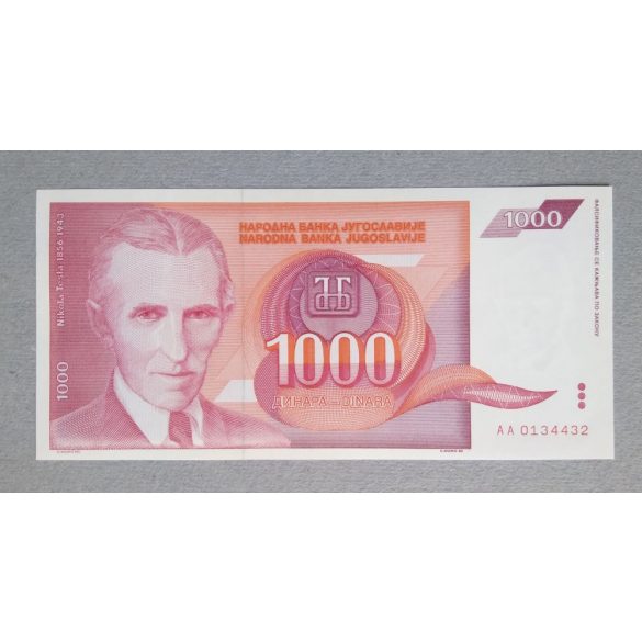 Jugoszlávia 1000 Dinara 1992 XF