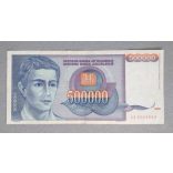 Yugoslavia 500000 Dinara 1993 VF