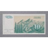Yugoslavia 10 Dinara 1994 Unc