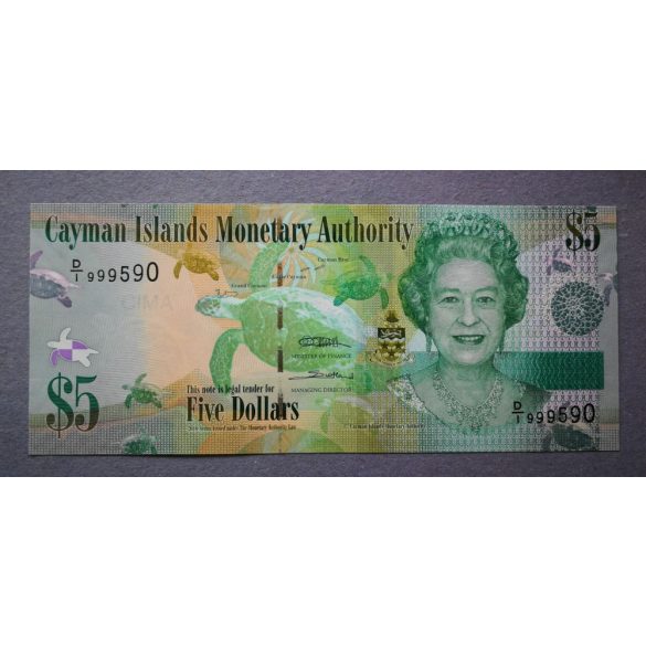 Cayman Islands 5 Dollars 2010 UNC