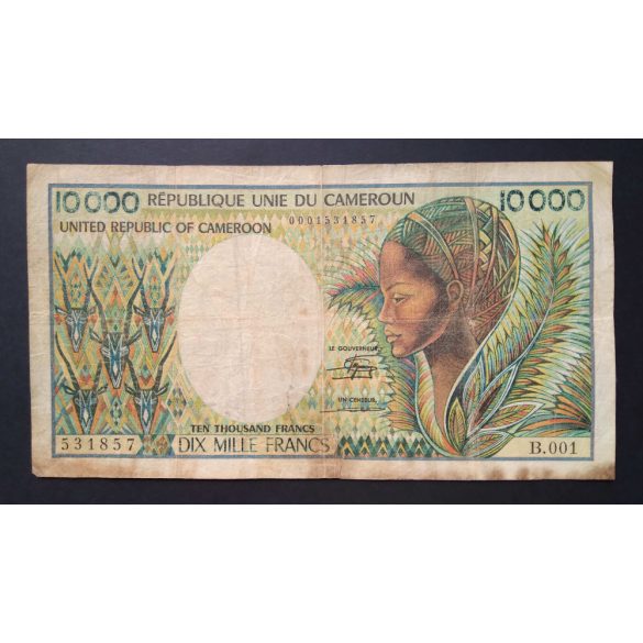 Kamerun 10000 Francs 1981/84 VG+