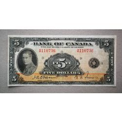Canada 5 Dollars 1935 F