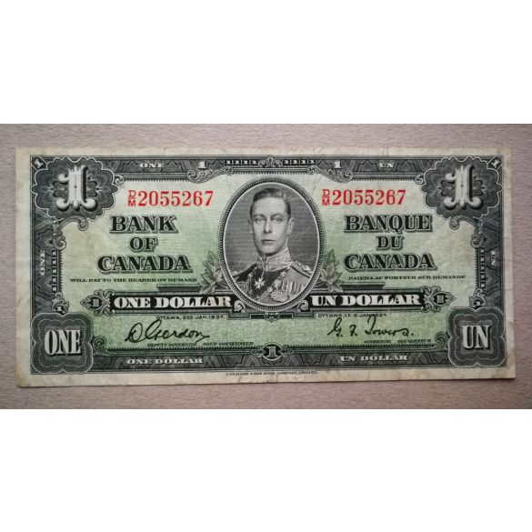 Kanada 1 Dollar 1937 F+