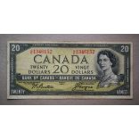 Canada 20 Dollars 1954 VF-