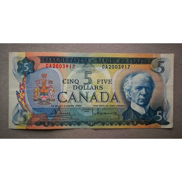 Canada 5 Dollars 1972 VF