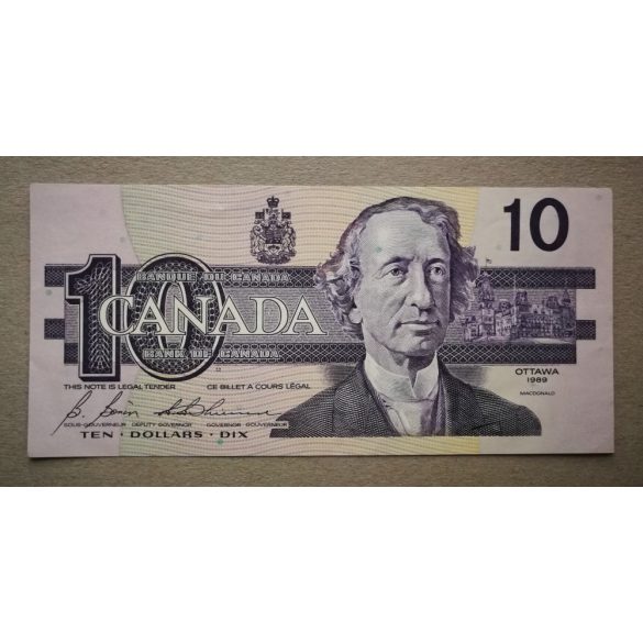 Canada 10 Dollars 1989 aUNC-