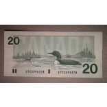 Canada 20 Dollars 1991 XF+