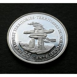 Kanada 25 Cents 1992 ezüst PP, emlékérme