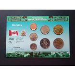 Canada circulation coin series 7 values ​​2007-2012 in blister