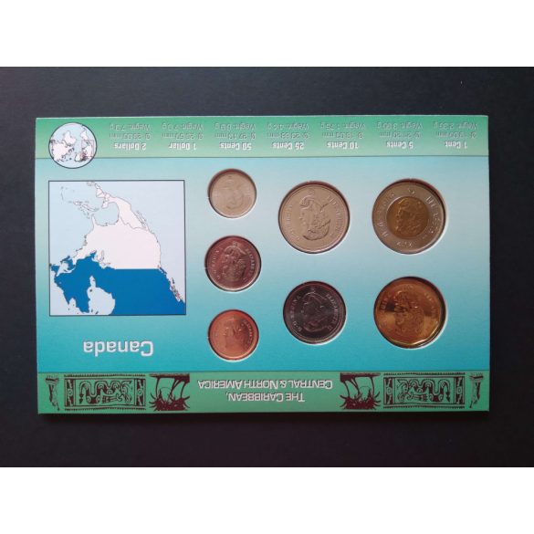 Canada circulation coin series 7 values ​​2007-2012 in blister