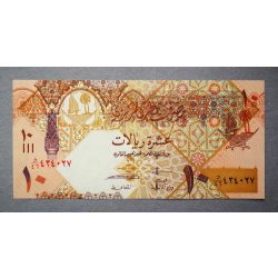 Qatar 10 Riyals 2008 UNC