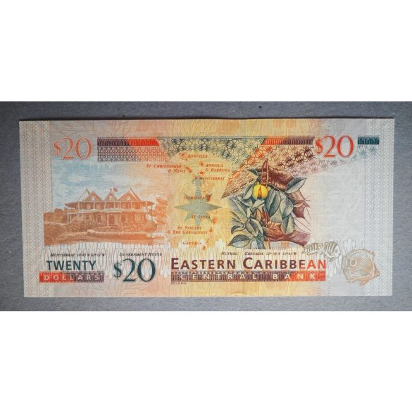 Kelet-karibi Államok 20 Dollars 2012 UNC