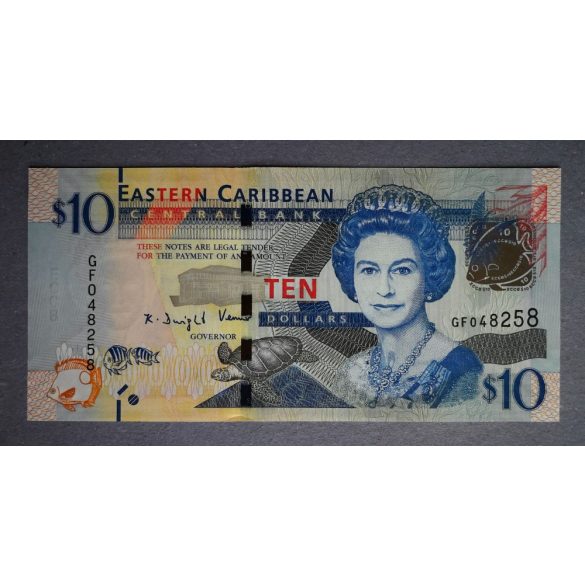 Eastern Caribbean States 10 Dollars 2015 UNC