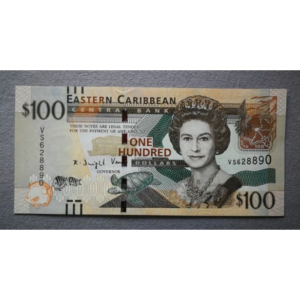 Kelet-karibi Államok 100 Dollars 2015 UNC