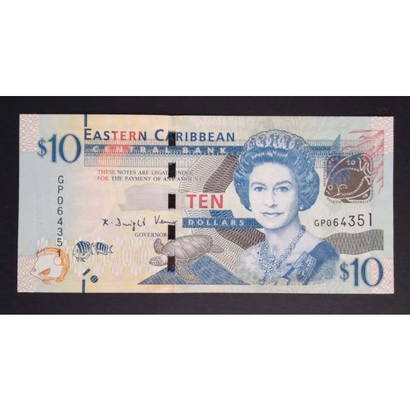 Eastern Caribbean States 10 Dollars 2015 UNC