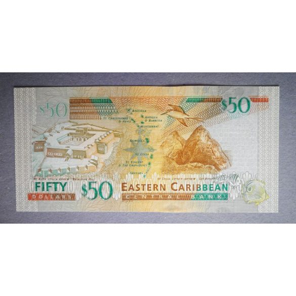  Kelet-karibi Államok 50 Dollars 2015 UNC