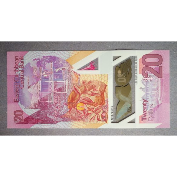 Kelet-karibi Államok 20 Dollars 2019 UNC