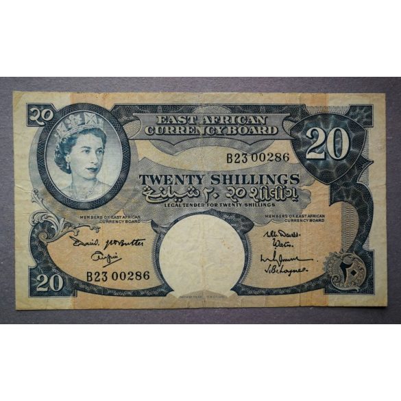 East Africa 20 Shillings 1961 F 