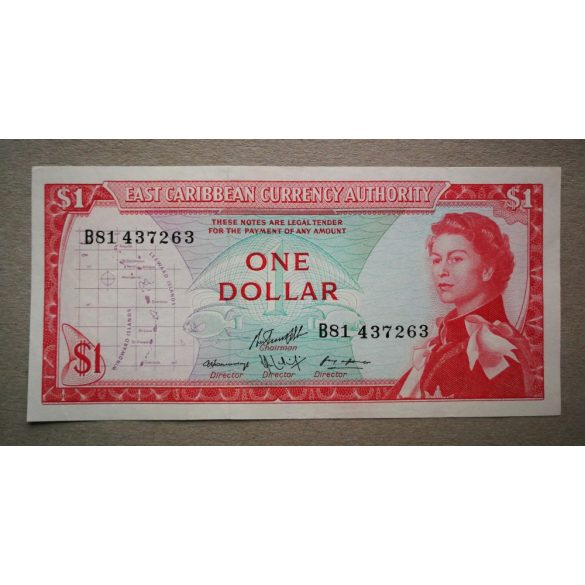 Kelet-karibi Államok 1 Dollars 1965 XF+