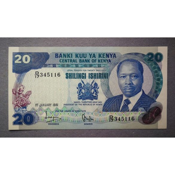 Kenya 20 Shillings 1981 UNC