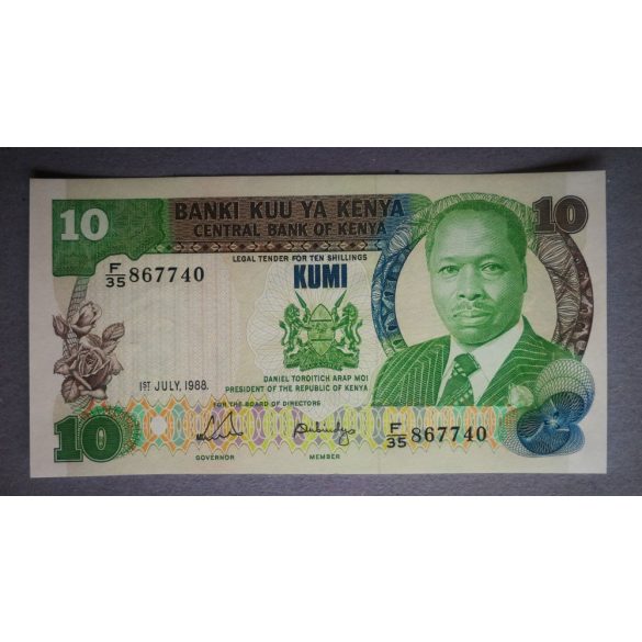 Kenya 10 Shillings 1988 UNC