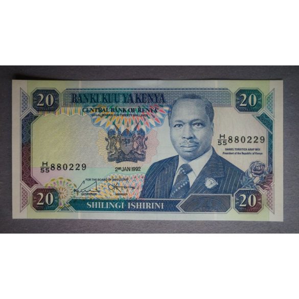 Kenya 20 Shillings 1992 UNC